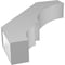 Ekena Millwork 6-in. W x 28-in. D x 34-in. H Balboa Architectural Grade PVC Knee Brace BRCP06X28X34BOA - alternate 4